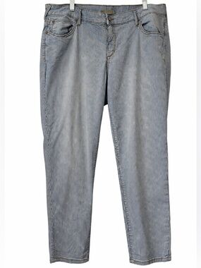 Stitch’s Striped Boyfriend Jeans Size 20 High Rise